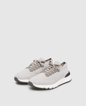 Brunello Cucinelli Grey sneakers with logo MZUPMBO252