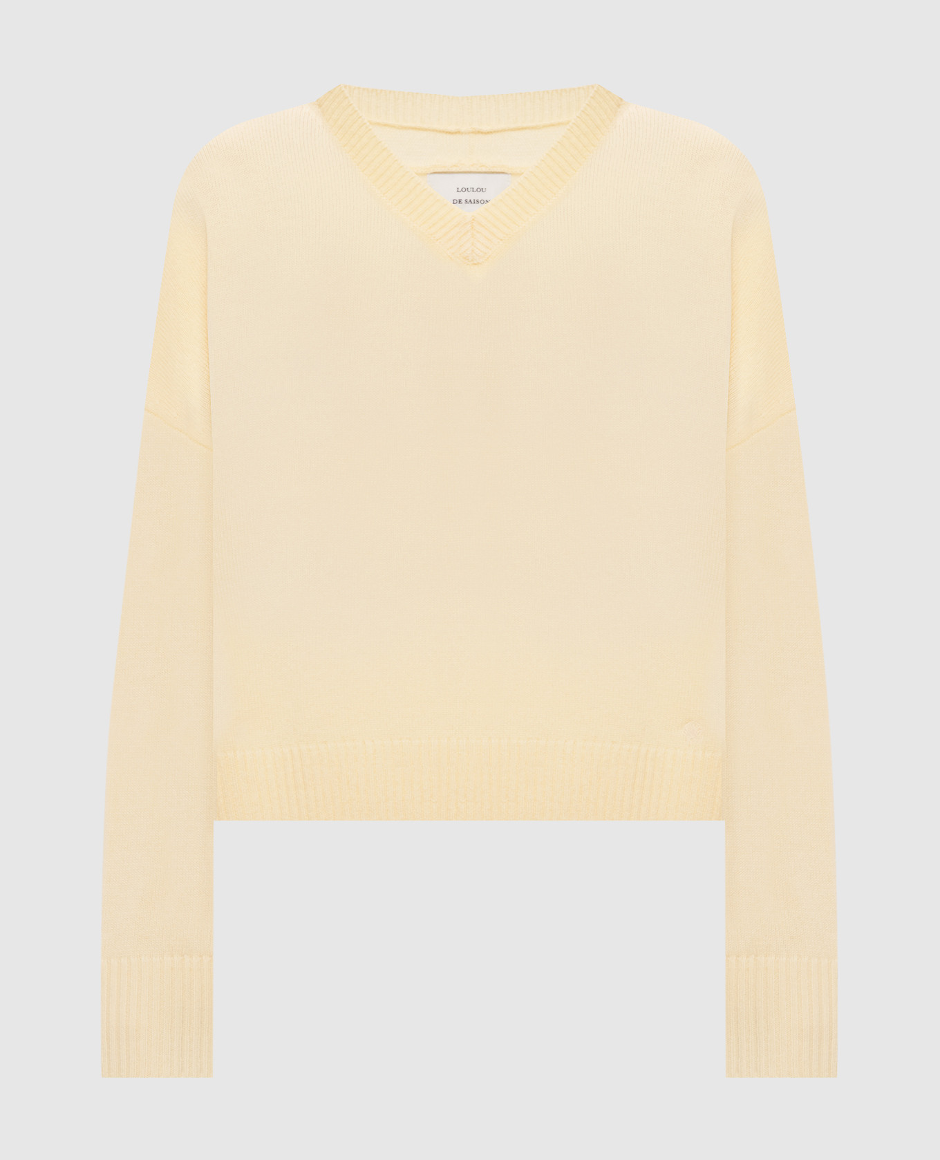Yellow ANZOR cashmere pullover