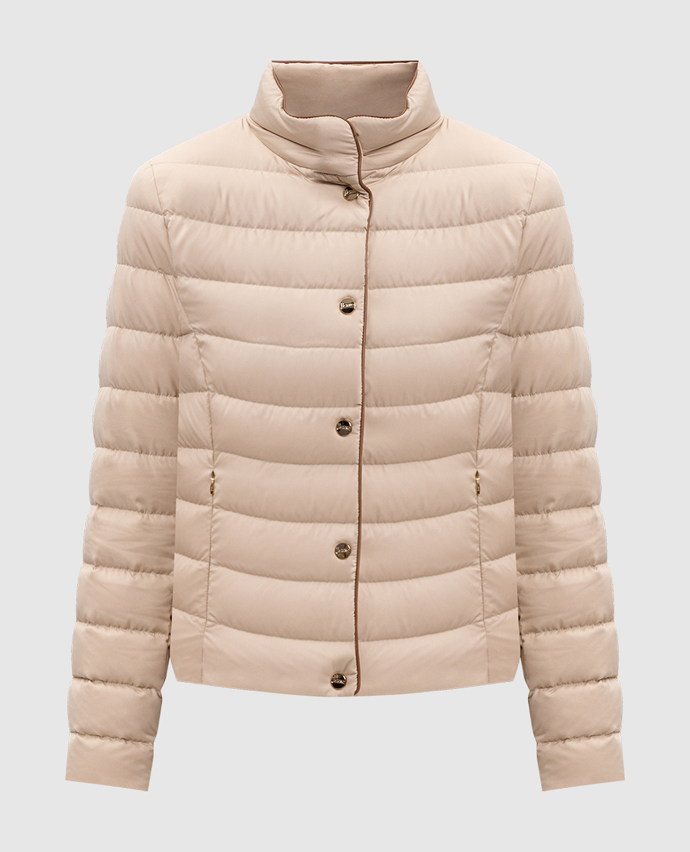

Beige down jacket with logo Herno