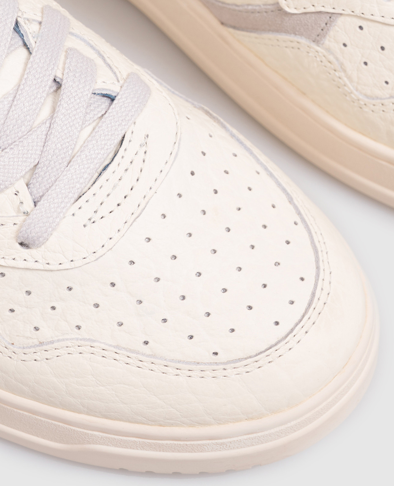 MEDALIST ivory leather sneakers AUTRY 5