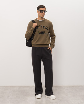 Givenchy Brown jumper with logo pattern BM90X94YQP