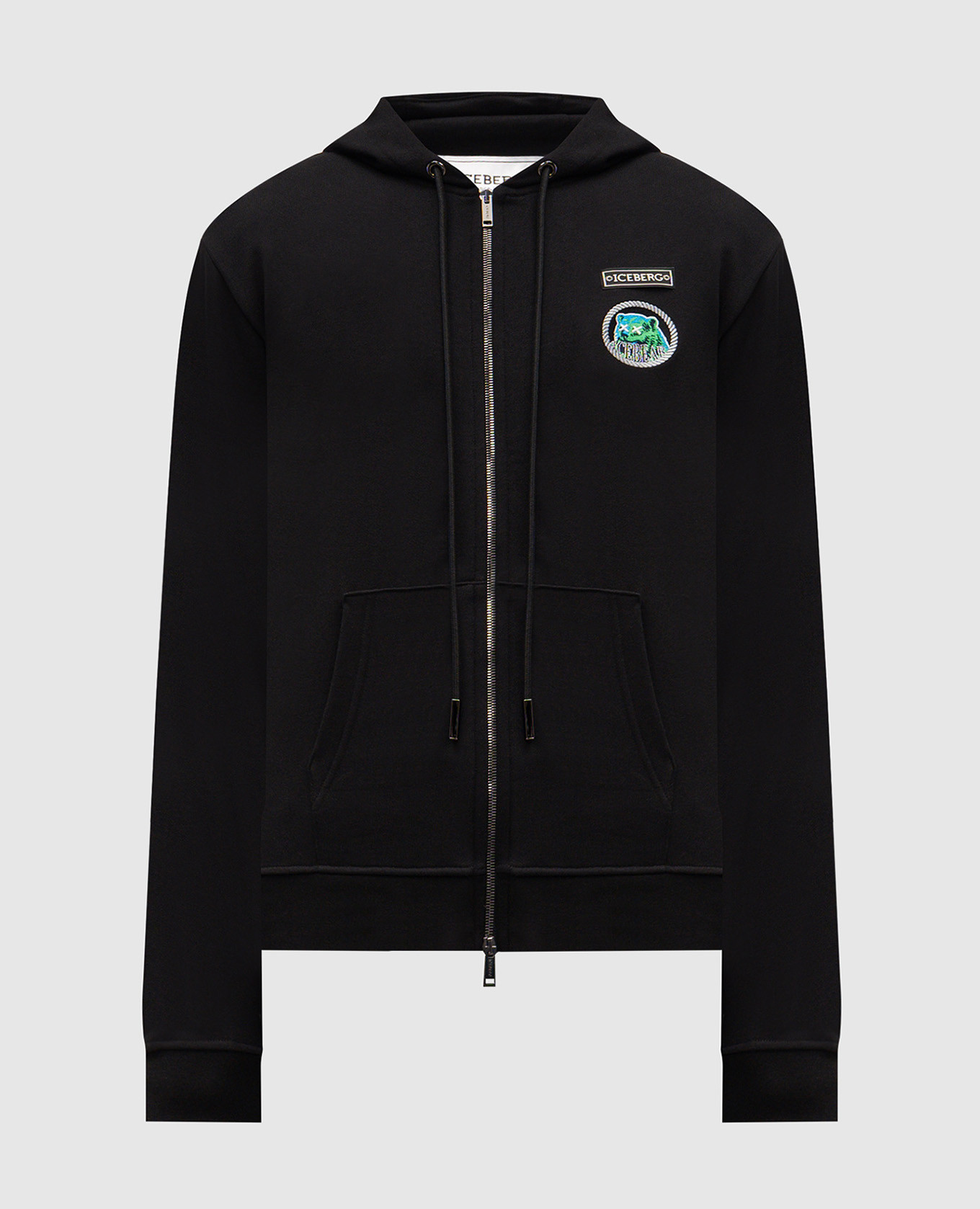 sports jacket with logo patch Iceberg