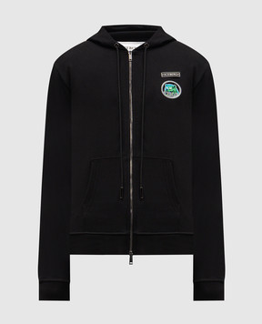 Iceberg Black sports jacket with logo patch E0246341