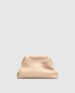 The Row Beige leather clutch Mira W1781L72