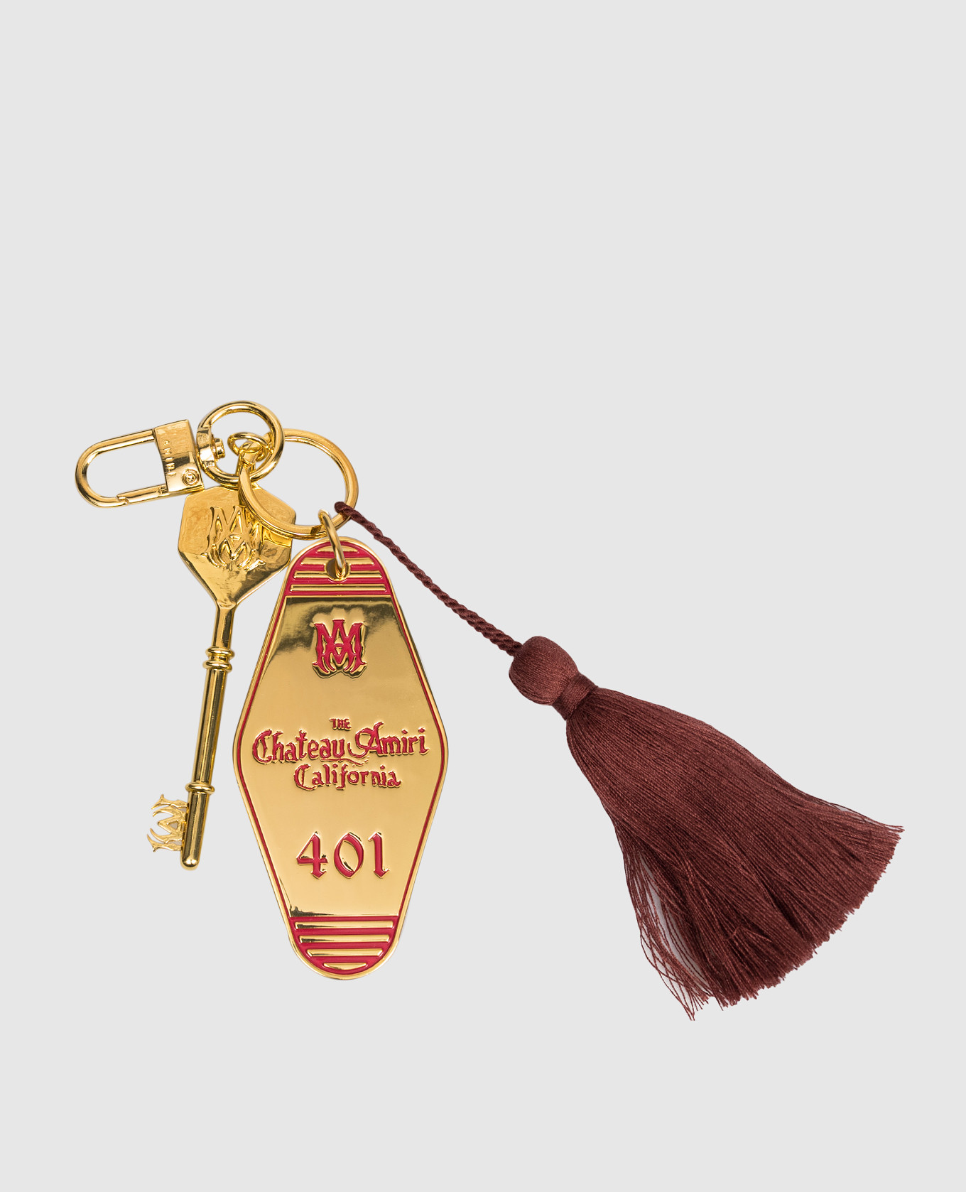 

Golden Hotel Keychain AMIRI