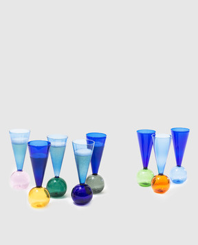 L`atelier du vin Set of 8 Bubbles Celebration Champagne Glasses 081661