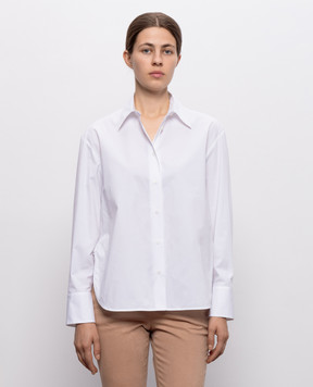 Peserico White shirt with a monil chain A0682008928