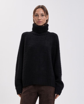 Allude Black cashmere and silk sweater 26577022