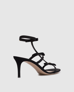 Gianvito Rossi Black sandals with emblem G3274370RIC