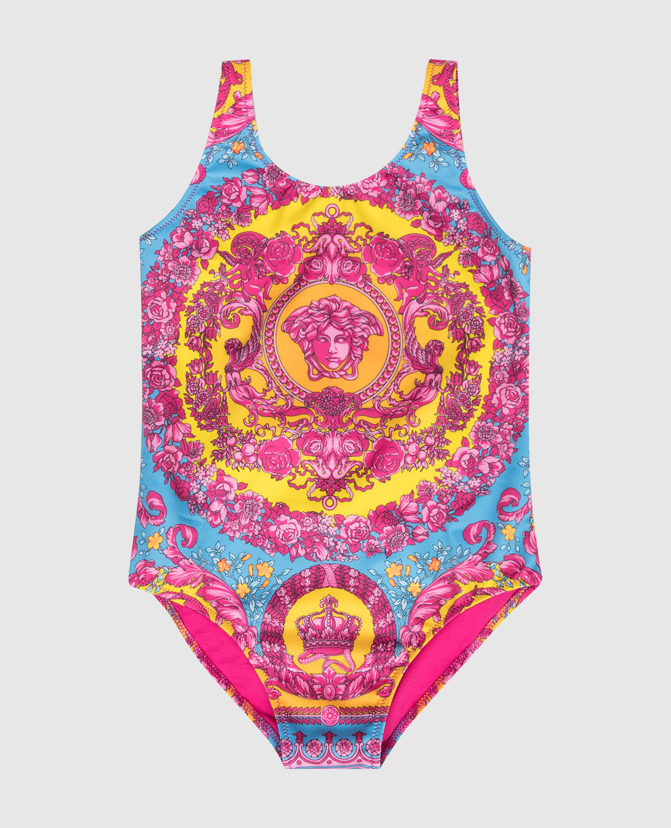 

Children's pink printed swimsuit Versace