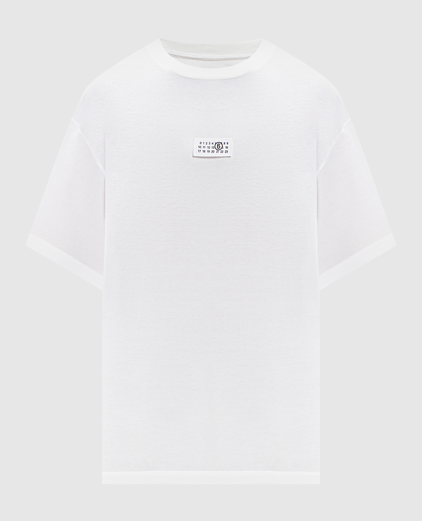 White T-shirt with logo patch