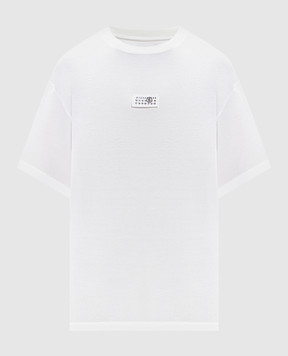Maison Margiela MM6 White T-shirt with logo patch SH0GC0032M20170