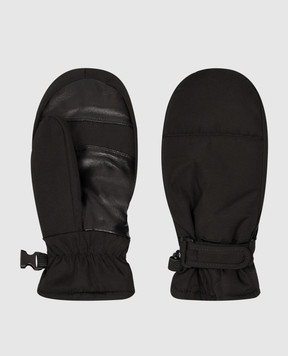 Yves Salomon Enfant Children's combination gloves in black 23WEA010XXM20W