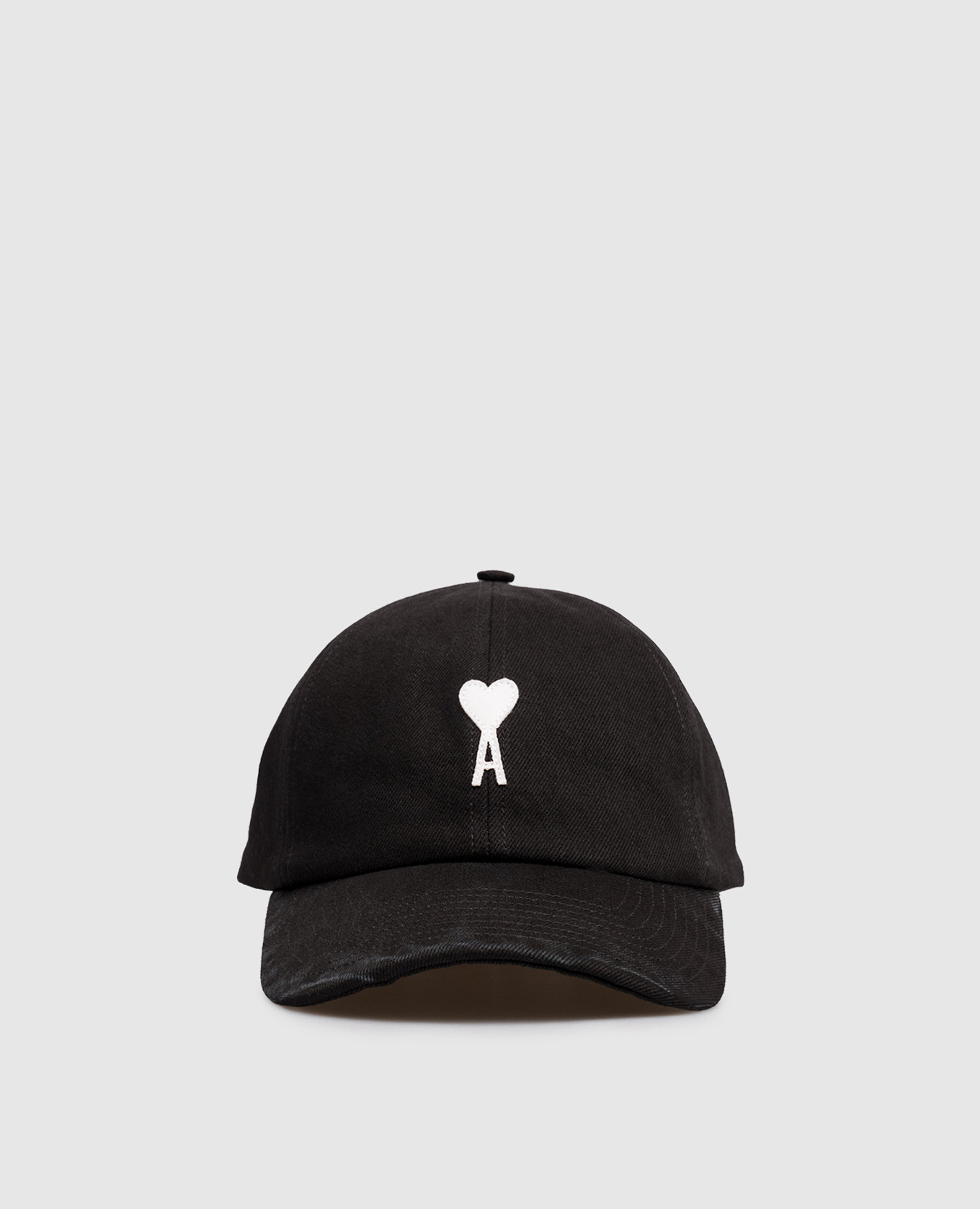 

Black cap with emblem patch Ami Paris