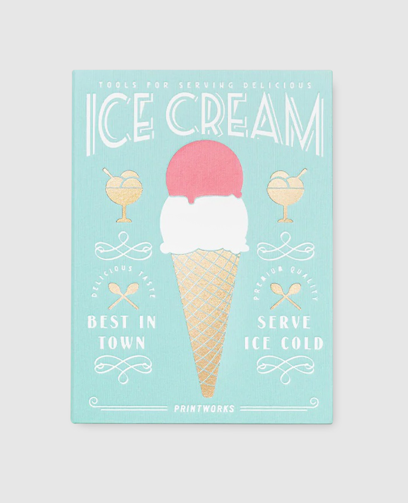 

Ice cream tool set Printworks, Silver