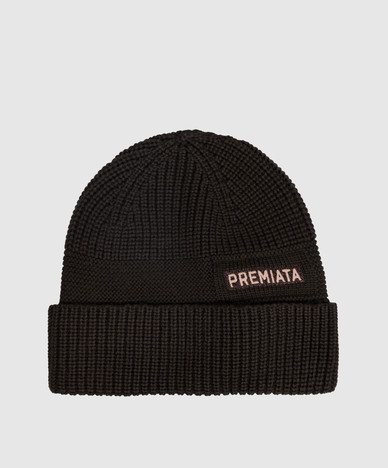 Brown merino wool hat