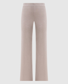 Peserico Beige wool pants with lurex A94116F129U470