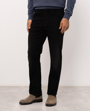 Stefano Ricci Black jeans with a worn effect M8T63B1120T812B