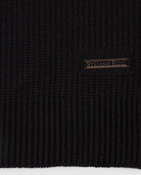 Stefano Ricci Black cashmere scarf K202022SCIF26391