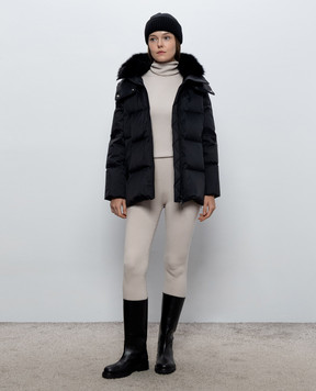 Yves Salomon SKI Ivory golf with wool and cashmere 25WKH50161MA6W