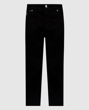 Brunello Cucinelli Black jeans with logo M277PD3210