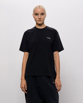 Vetements Black T-shirt with contrast print MH27TR221Bw