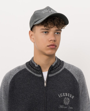 Iceberg Gray cap with logo embroidery 71026967