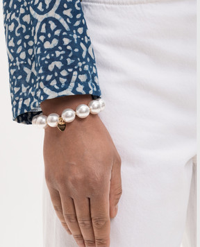 Dolman Bijoux White beaded bracelet 33783