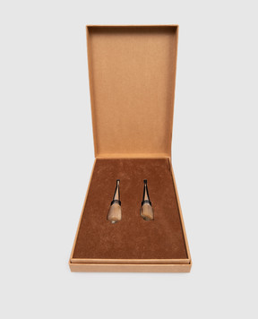 Brunello Cucinelli Set of bottle caps with logo engraving MLCORP107