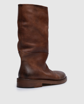Marsell Brown leather Tubetto boots MW8760P027