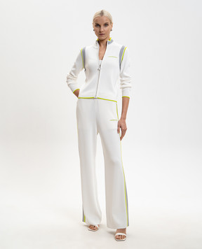 Casablanca White sweatpants with logo WSP26KW124501