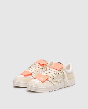Off-White Beige leather 3.0 Court sneakers OMIA29KS26LEA001