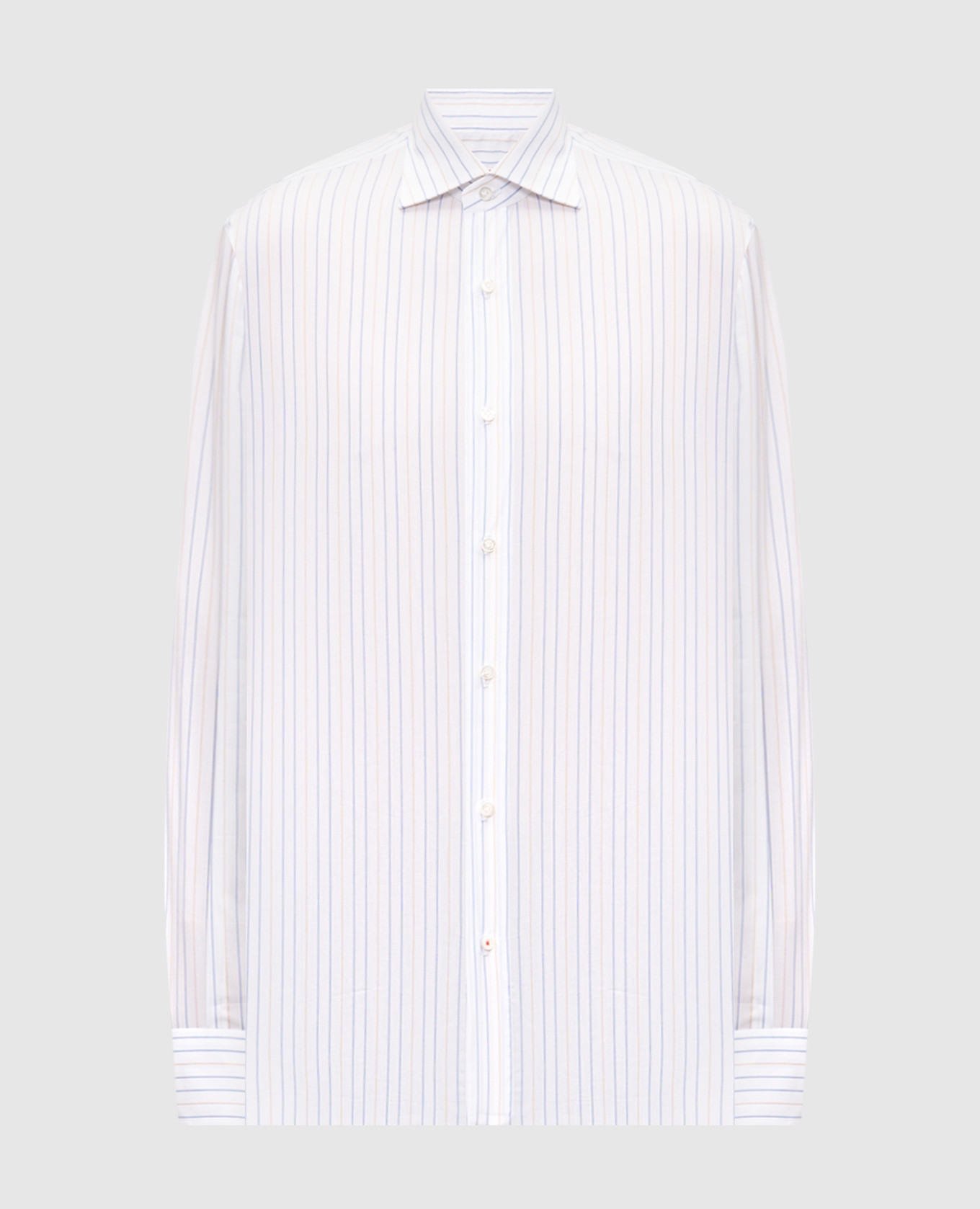 

White striped cotton shirt ISAIA