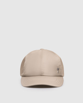 Ami Paris Gray cap with Ami de Coeur emblem UCP268PA0037