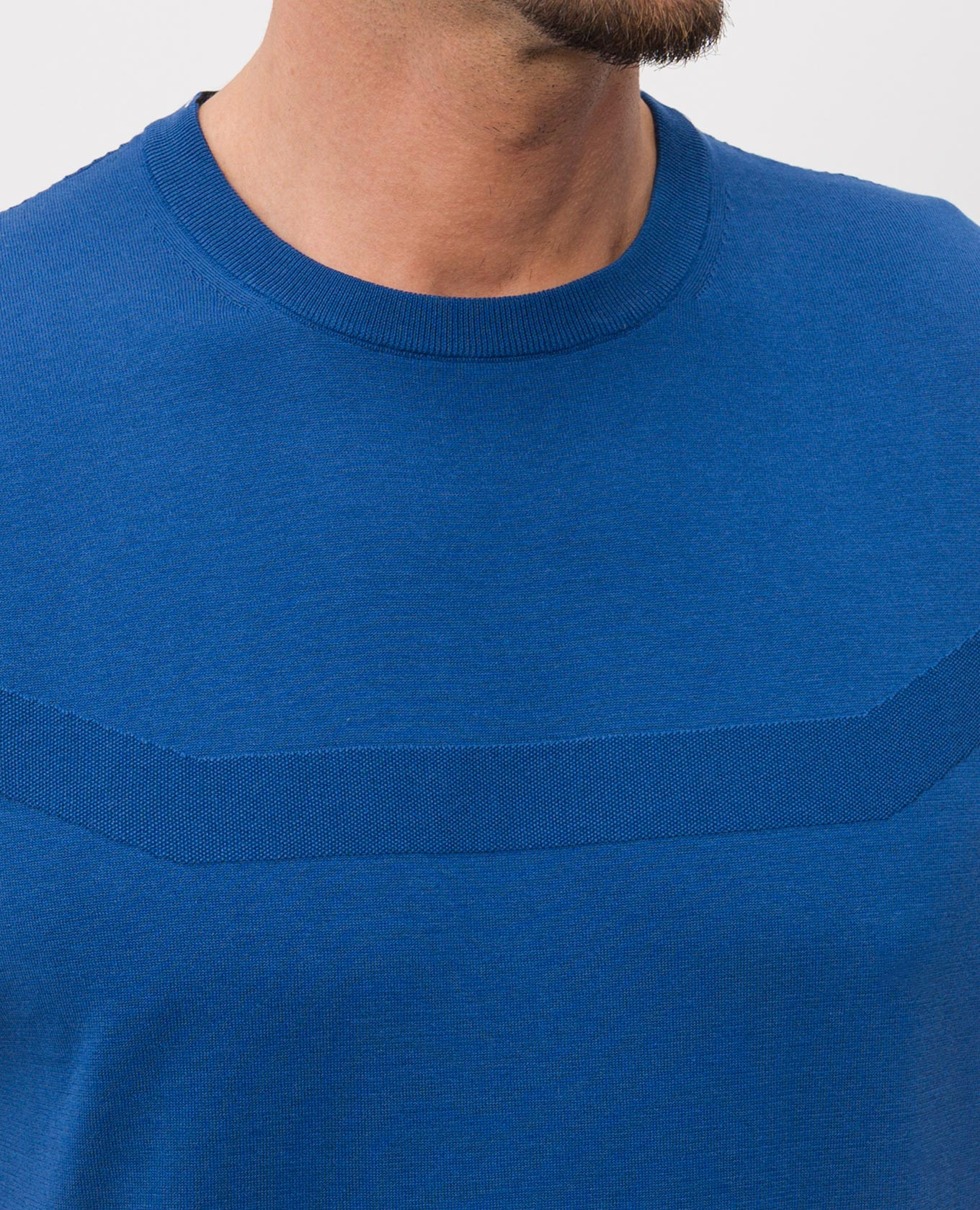 

Blue T-shirt with monogram logo pattern Stefano Ricci
