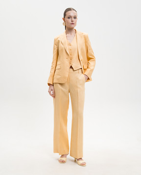 Max Mara Weekend Yellow MALIZIA linen pants WKDMALIZIA