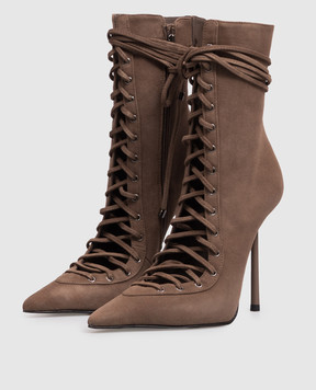 Le Silla Brown suede ankle boots COLETTE 4249B100MBPPVEP
