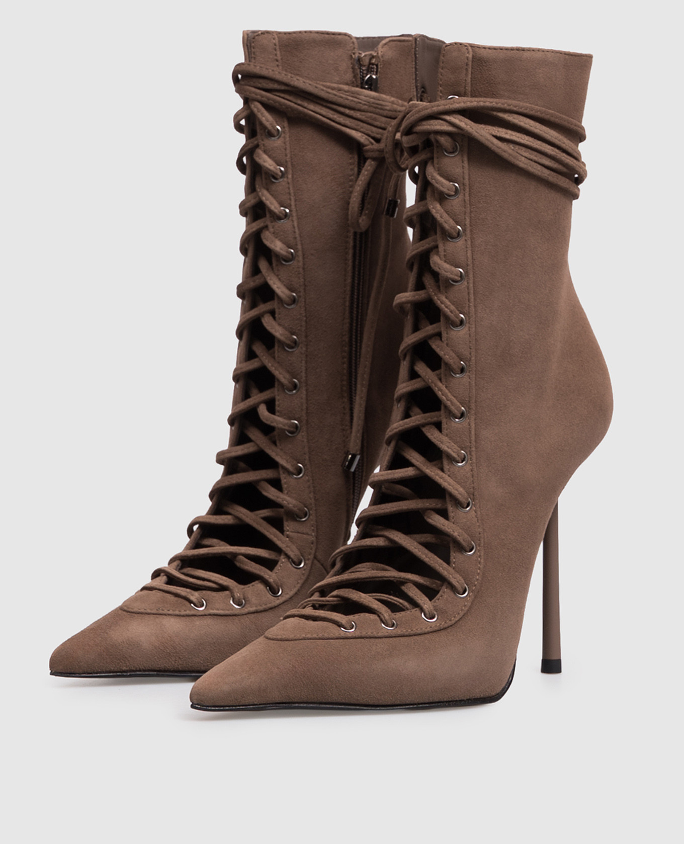Brown suede ankle boots COLETTE Le Silla 2