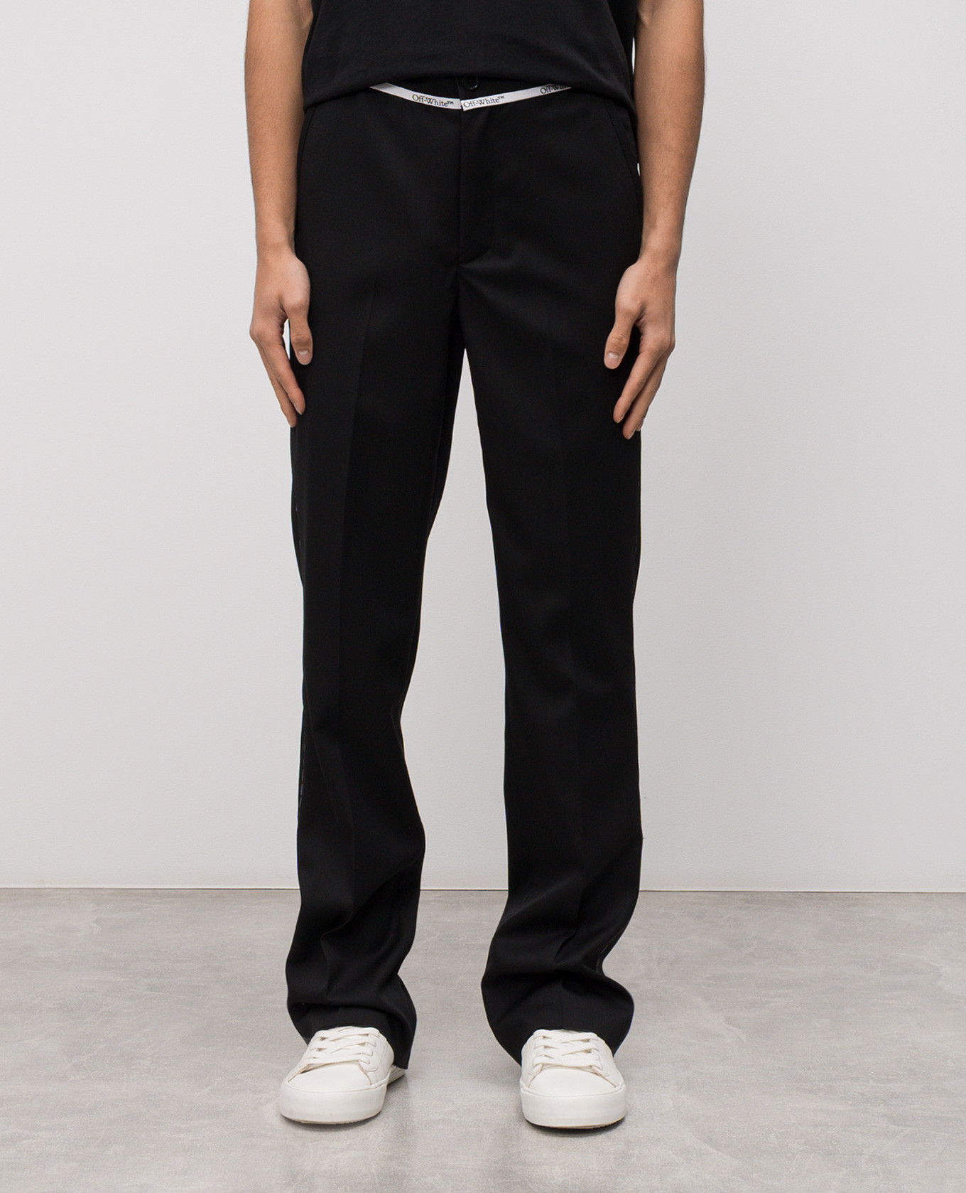 Black wool pants Off-White 3