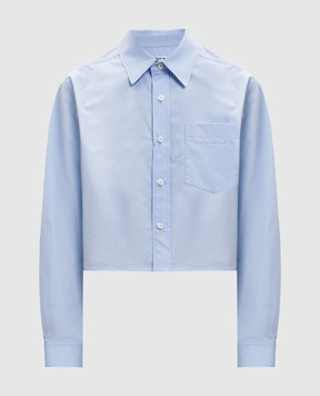 Alexander Wang Blue shirt with logo embroidery 1WC3261347