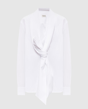 Saint Laurent White shirt with accent collar 870726Y1H48