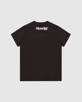 Moncler ENFANT Children's black T-shirt L29548C0000889AFV