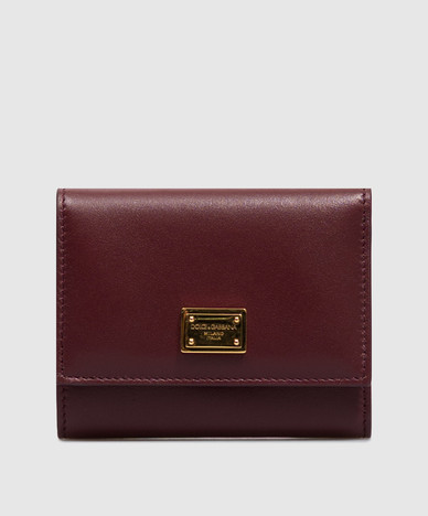 Burgundy leather wallet