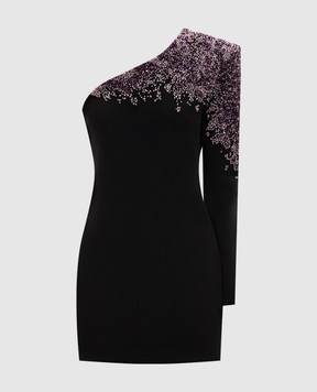 Balmain Black dress with an open shoulder GF0R8950PD45