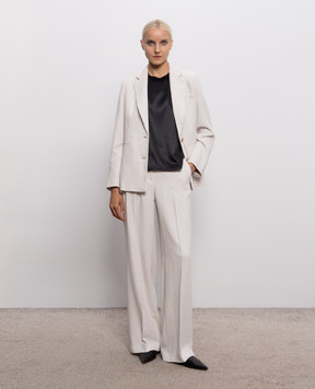 Peserico Beige corduroy jacket with lurex A01202Z05219
