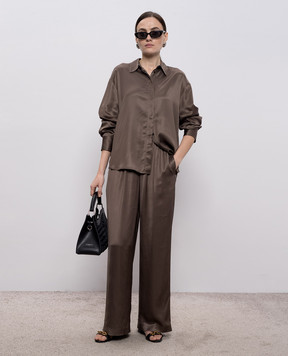 Peserico Brown blouse A06189H06638