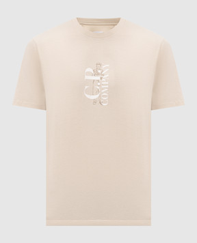 C.P. Company Beige T-shirt with logo MTS134A005100W
