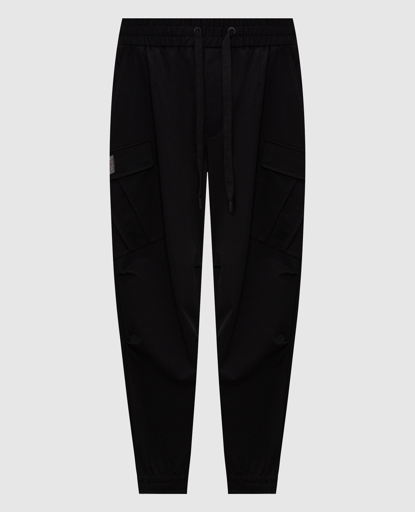 Pantalones cargo negros con parche del logo