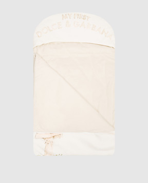 Dolce&Gabbana Children's beige envelope with branded print LNJAH4G7P8L