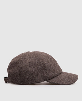 Stefano Ricci Brown cashmere cap MCV63SB11FMA0037